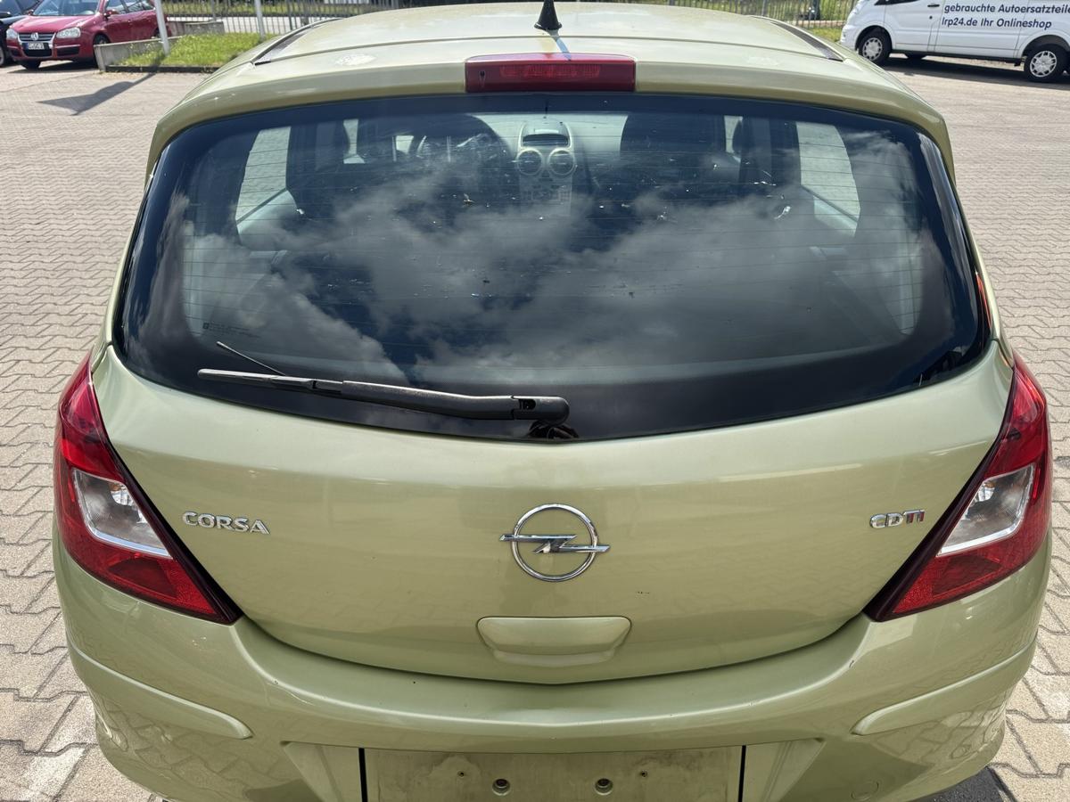 Opel Corsa D original Heckklappe mit Heckscheibe Z30E Green Tea Metallic 5-T&uuml;rer Bj.2006